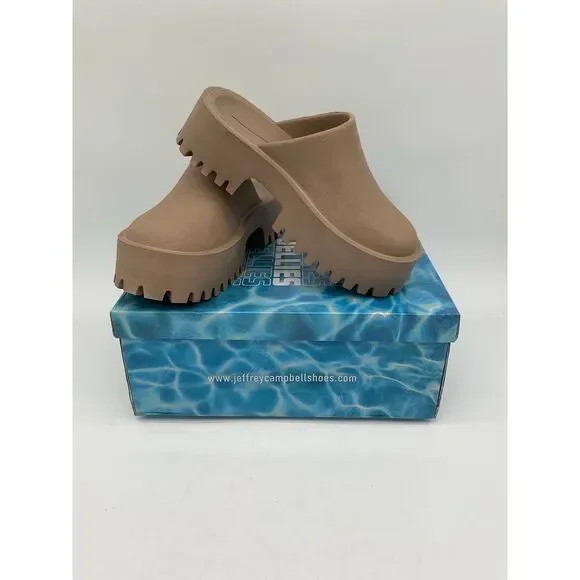 Jeffrey Campbell Lugged Platform Clog Slip On Mule Size 7 gently worn in box - Picture 2 of 6